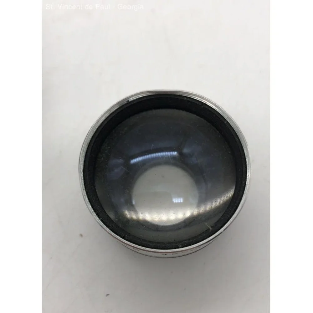 Ricoh AUX Telephoto Lens 1:2.8 4.5cm & Ricoh Flash Unit BC 605 Untested W/ Case